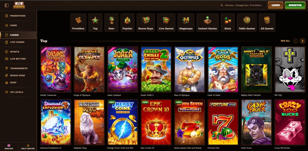fatpirate casino games